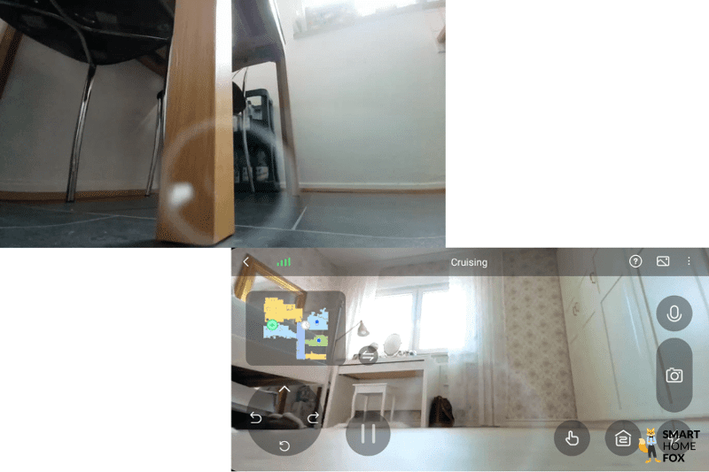 Light ring when using the video function of the Dreame L10s Ultra can be seen.